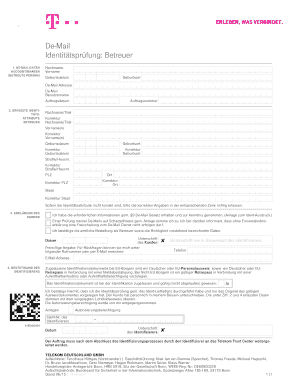 De-Mail Identitätsprüfung
