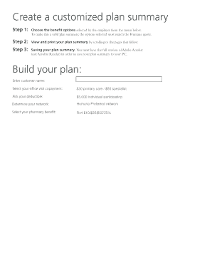 HumanaCoverageFirst 08 Plan Summary