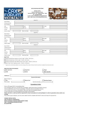 Hotel Registration Form