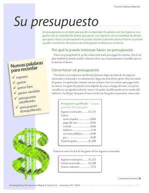 Su Presupuesto