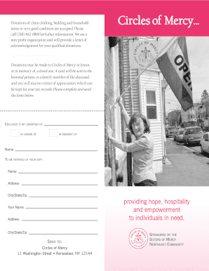 Circles of Mercy Donation Form