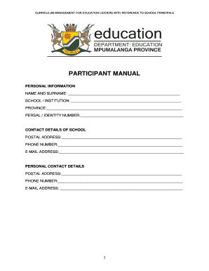 Curriculum Management for School Principals