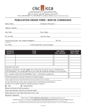 Publication Order Form