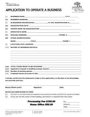 Business Registration Application