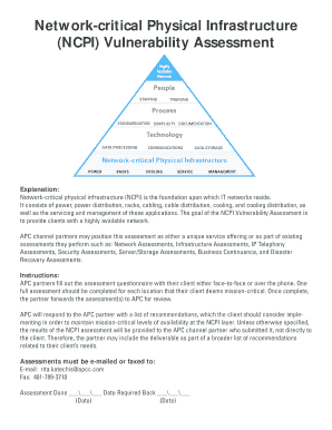 Network-Critical Physical Infrastructure Vulnerability Assessment