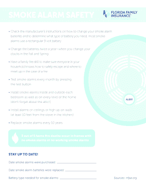 Smoke Alarm Safety and Maintenance Guide