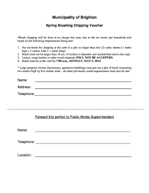Brighton Spring Brushing Chipping Voucher