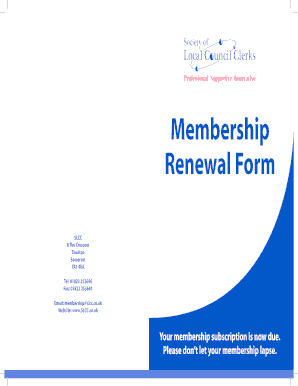 SLCC Membership Renewal Form