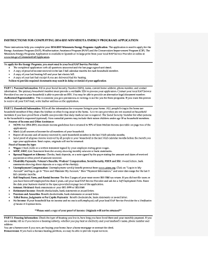 2014-2015 Minnesota Energy Programs Application