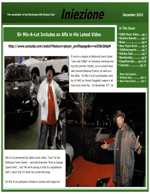 Iniezione December 2010 - Northwest Alfa Romeo Club