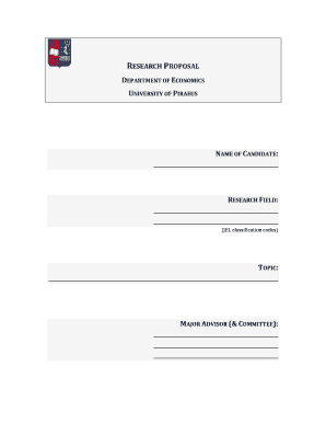 Research Proposal Template