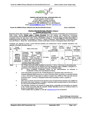 Tender No BMRCLPhase 2Reach2 and 4B Extn2015Full DLN2