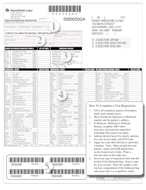 Medicare/Medicaid Requisition Form