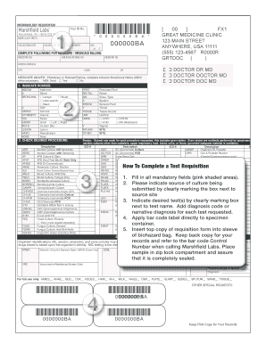 Microbiology Requisition Form
