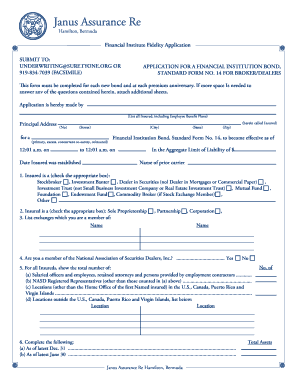 Financial Institution Fidelity Application