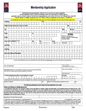 USA Judo Membership Application