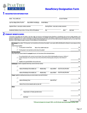 Beneficiary Designation Form