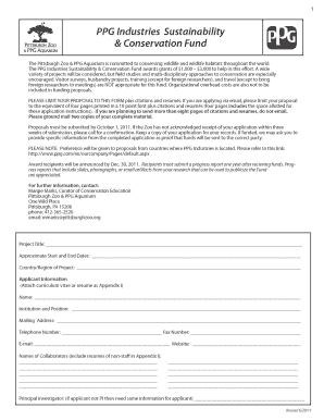 Conservation Project Proposal Form