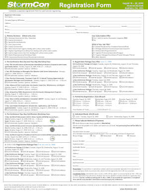 StormCon Registration Form