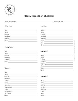 Car mimo form - Rental Inspection Checklist - CCCS of San Francisco