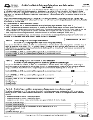 Crédit d'impôt de la Colombie-Britannique pour la formation