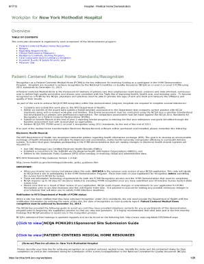 Overview Workplan for New York Methodist Hospital - hospitalmedicalhome ipro