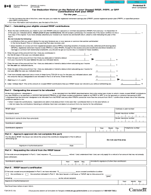 Tax Deduction Waiver on RRSP Refund