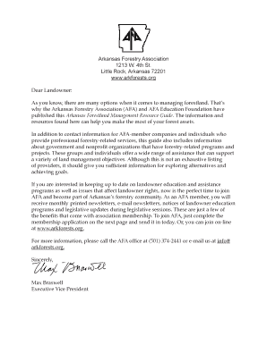 Arkansas Forestry Association Membership Application
