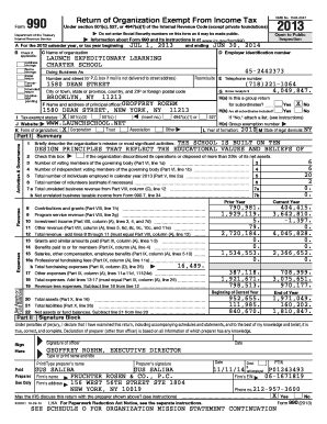 Form 990 Return of Organization Exempt From Income Tax