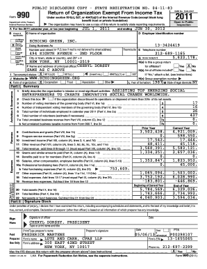 IRS Form 990 2011