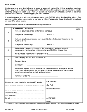 HSL Payment Form
