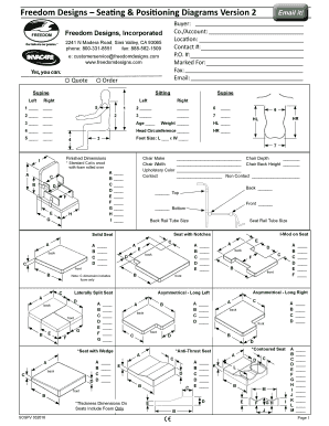 Seating and Positioning Diagrams