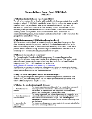 Standards-BasedReportCards(SBRC)FAQs