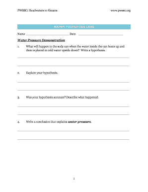 Science Lab Worksheet