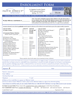 Faith Direct Enrollment Form