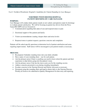 Patient Rounding by Care Manager