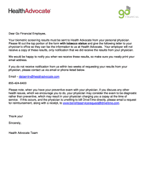 Go Financial Wellness Program Form