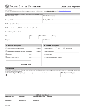 Credit Card Payment Form