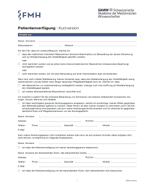 Patientenverfügung