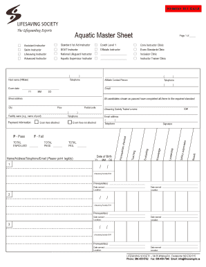 Lifesaving Society Instructor Exam Standards