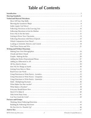 Following Directions Worksheet