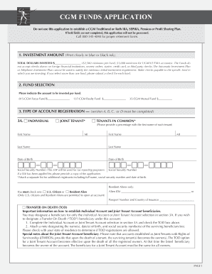 CGM Funds Application