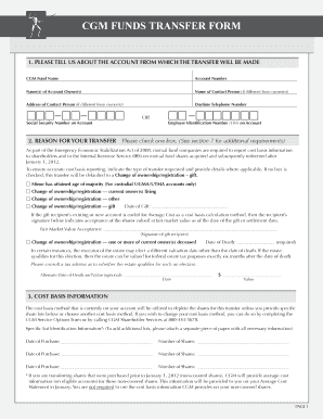 CGM Funds Transfer Form