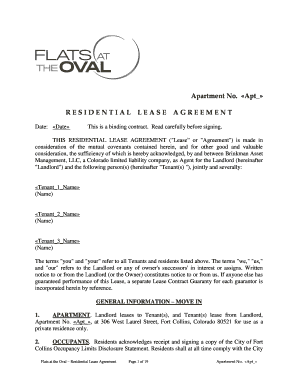Residential Lease Agreement