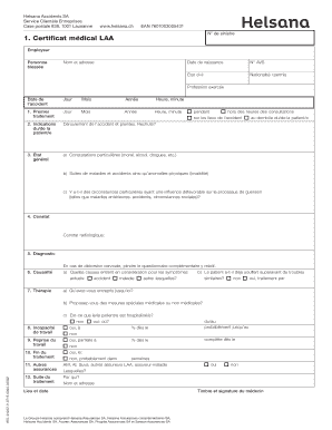 Certificat médical LAA