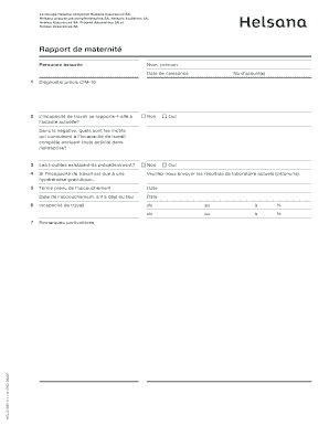 Rapport de maternité