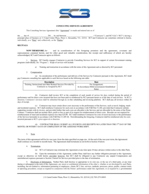 Consulting Services Agreement