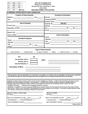 Building Permit Application