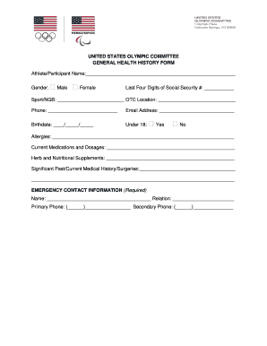 fillable online nyssra united states olympic committee general