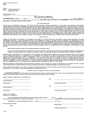 Easement Deed